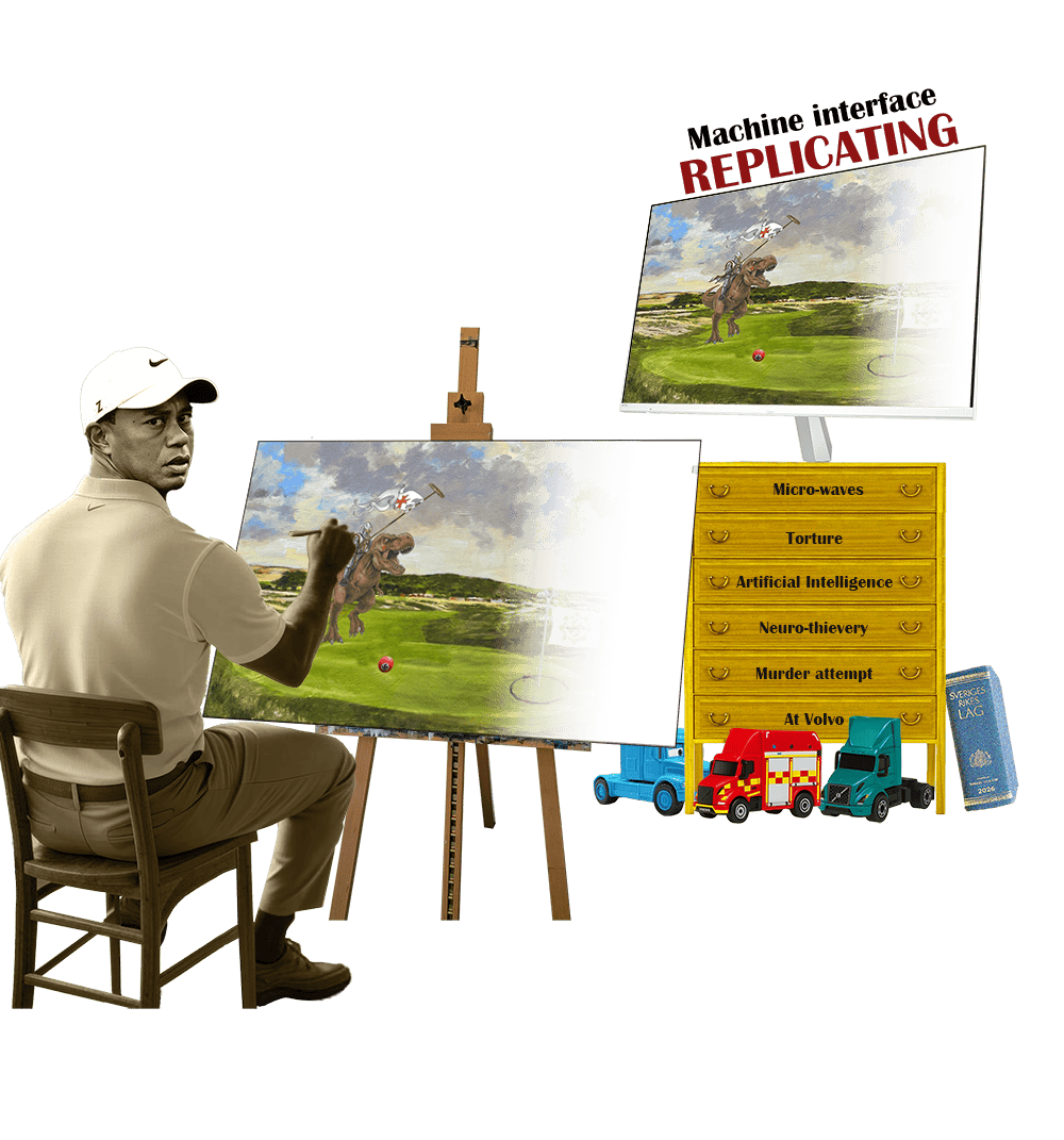 Tiger Woods painting
